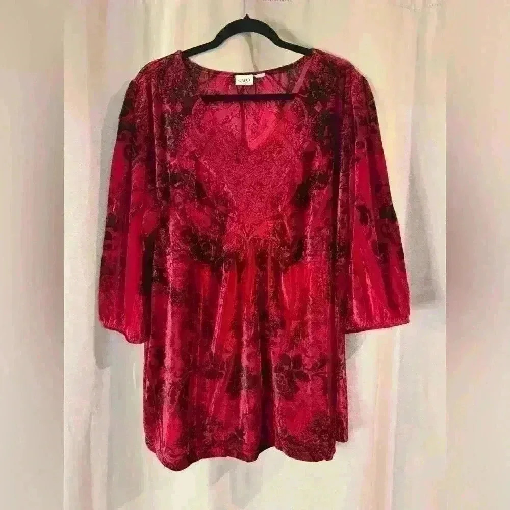 Women’s Red&Black  Cato Blouse